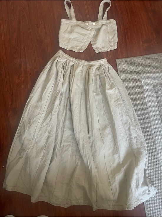 ILLA ILLA Dresses & Skirts - Ilia Illa Linen Blend Skirt Set Size S
